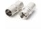 HiAoey TV Aerial Adapter, F Male to TV M/F, F Type to Coax Connector, F-plug to Coax Plug and Coupling, 2 Pack
