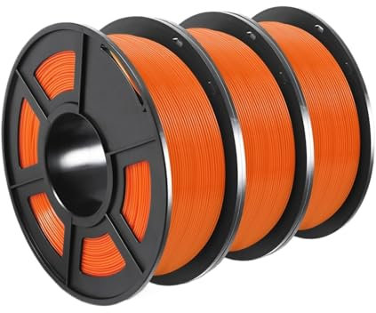 3D-Scan-Marker Pla Plus 3D-Filament, 3 kg, 1 kg/Rolle, 1,75 mm, Genauigkeit +/- 0,02 mm, 100% keine Blasen, ungiftig, geruchlos, helle Farbe for 3D-Drucker Diffuse Reflexionsmarker für 3D-Scanner(3Or