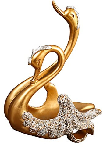 SSTANGLU Swan Wine Rack Table Top Wine Rack Fridge Decor Animal Decor Swan Figurine Kitchen Beverages Wine Bottle Organizer Tabletop Bottle Stand Resin Swan Statue Swan Wine Bottle Holder