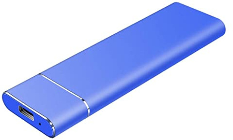 Disque Dur Externe SSD USB 3.1 Type-C 500Go 1To 2To Portable Solid State Drive (Color : Blue, Size : 1To)