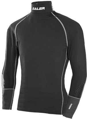 EALER Hockey-Kompressionsshirt mit Nackenschutz, langärmliges Shirt, Hsc900-men, XL