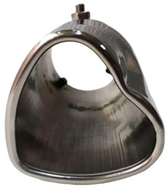 Auspuffblende 63 mm Universal-Auspuffendrohr-Schalldämpfer, 2,5 Zoll Innendurchmesser, Einlass, anschraubbarer Herz-Auto-Universal-Schalldämpfer aus Edelstahl Schalldämpfer
