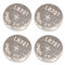 Lot de 4 Piles Bouton AG11 LR721 1,5 V idéales pour Montres, télécommandes et Petits appareils électroniques.