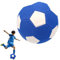 SKIKHN Fussball Curve Ball, Eva-Gummi Swerve Fußball, Fussball Größe 5, Flexibler Fußball Kurvenball für Kinder, Fußbälle für Jugendliche und Erwachsene Training Indoor Outdoor (Blau)