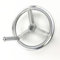 VSPLJQRXY Volante Torno 3 Radios Ø80-250mm Fundición Cromada Redondo Rueda De Mano Fresado con Mango Giratorio Desmontable para Fresadoras Esmeriladoras(250 * 25 * 8mm)
