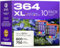 Quark Tintenpatrone Kompatibel für HP 364XL für Deskjet 3070A 3520 für Photosmart 5520 5510 5515 5524 6510 6520 7510 7520 (Schwarz, Cyan, Magenta, Gelb, 10er-Pack)