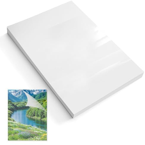 Laminierfolien A7 Selbstklebend Kaltlaminierfolie Ultraschallbilder 50 Stk Selbstklebende Kalt Laminierfolie mit Schaber für Visitenkarten Fotos