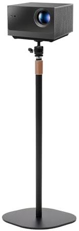 GAOUSD Support de Projecteur sur Pied Support Videoprojecteur Rotation à 360°,Réglable en Hauteur 65-120cm,pour Chambre à Coucher, Salon, Balcon, Salon, Bureau