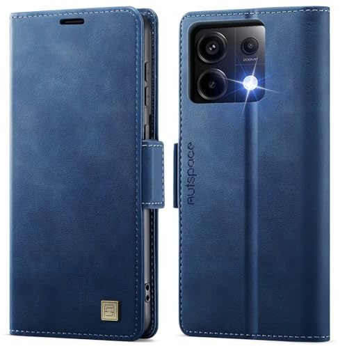 Teeirllim Coque pour Xiaomi Redmi Note 13 Pro 5G, [RFID Blocage] Etui Protection Housse Premium en Cuir PU, Pochette de Portefeuille Etui à Rabat Flip Case pour Xiaomi Redmi Note 13 Pro 5G, Bleu