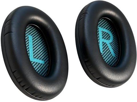 1 Par Almohadillas De Repuesto para Auriculares, Cojines Suaves De Cuero Proteico con Espuma Memory, Aislantes del Ruido y Cómodos, Almohadillas De Repuesto para Auriculares Over Ear
