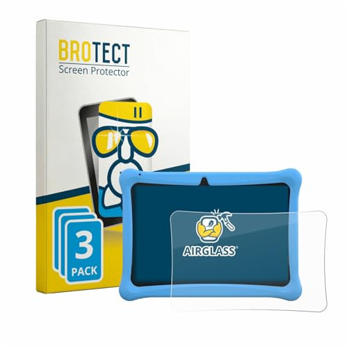 BROTECT 3 Stück Schutzglas für Menghu Kids Tablet 10.1 Schutzfolie Panzer Folie Glas[Extrem Kratzfest 9H, Anti-Fingerprint, Ultra-Transparent]