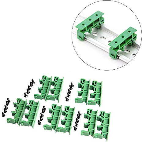 Comidox 5 Stück PCB DIN C45 Schienenadapter Leiterplatten-Montagehalterung Halter Träger 35 mm