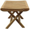 Beho Natürlich gut in Holz Teak Fußhocker 42x42x45 cm Teakholz Selected Kernholz behandelt zusammengebaut