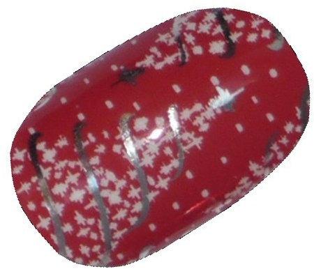 Chix Nails Occasional Minx Trendy Style Designer Fingers Toes Vinyl Foils Nail Wraps, Christmas Tree Print