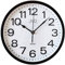 JVD HP683.5 Wanduhr Quarz analog braun leise ohne Ticken rund