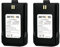 Retevis RT27 Walkie Talkie Battery Original Li-ion Battery 3.7V DC 1100mAh Compatible RT27 Two Way Radio (Black, 2 Pcs)