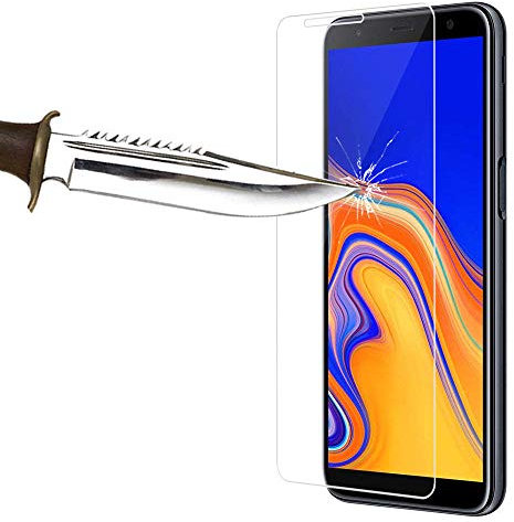 COPHONE® Verre trempé Compatible avec Samsung Galaxy J4 Plus 2018, Film de Protection écran Premium Anti Chocs et Casse, Anti Empreintes, Bords arrondis,dureté Max 9H Tempered Glass 2,5d