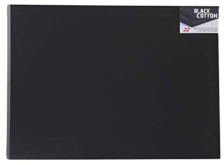 Honsell- Châssis Noir, Toile qualité supérieure, Environ 30 x 40 cm, 100% Coton, tendu Dur sur Bois d'épicéa, 10126543