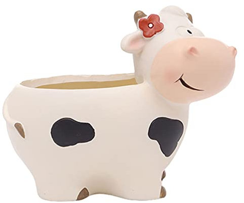 Angoily Keramik Tier Sukkulente Töpfe Nette Kuh Geformte Blumentopf Indoor Pflanzer für Blume Kaktus Wohnkultur Geschenk