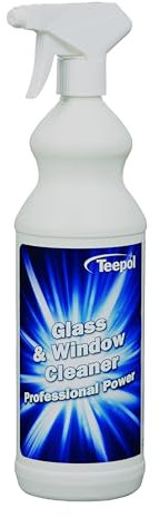 Teepol Glass and Window Cleaner Spray - Fast Drying Streak and Smear Free Formula - Removes Dirt and Grime - 1 Litre