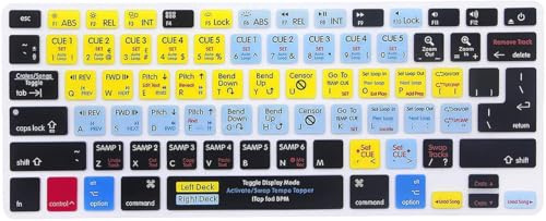 XHLWZR Scratch LIVE Keyboard Cover for MacBook Air A1369 A1466/Pro 13 15 17 | US&EU Layout Silicone Shortcut Keyboard Skin for A1278 A1502 A1286 A1425 2015 or older MacBook,Dustproof,Washable,Flexible
