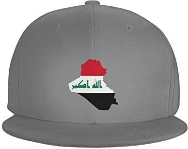 Irak Flag Dad Cap Unisex Stilvolle Freie Anpassung Dad Cap, grau, 6 7/8/7 3/8