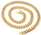 Whoiy Edelstahl Halskette Jungs, Kette Damen Gold 76cmx18mm Kette Panzerkette Dicke mit Druckknopf Schließe für Herren Frauen Unisex Hochzeit