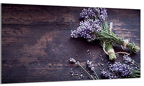 Herdabdeckplatte 90x52 cm Ceranfeld Induktion, Lavendel Holz