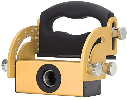 MORYEN Outil de Position de perçage, échelle de Gravure Laser Anti-Corrosion résistante à l'usure de 0 à 90 ° Localisateur de Trous for Le Travail du Bois Réglable Robuste for Meubles Perceuse (Color