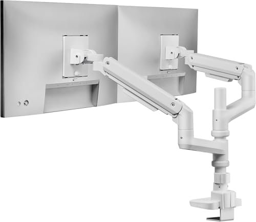 Ultrawide Dual Monitor Arm 49 inch - Dual Monitor Mount - Double Monitor Mount - Dual Arm Monitor Mount - Heavy Duty Monitor Arms - Holds Up to 44 lbs. Each