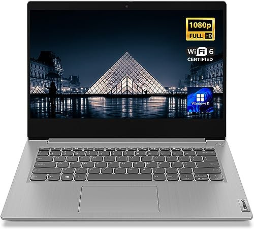 Lenovo IdeaPad 3 Ordinateur portable avec écran FHD 14, processeur Intel Core i3-1115G4, 12 Go de RAM, 512 Go SSD, Wi-Fi 6 et Bluetooth, webcam, HDMI, lecteur de cartes SD, Windows 11