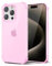 Svanove Custodia Transparente in Silicone TPU Morbido per iPhone 15 Pro Max, con Protezione Antichoc e per la Camera, Chiaro Rosa