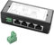 YAODHAOD POE Injector 100 megabyte, Power over Ethernet tramite alimentatore di rete 12 V, 24 V, 48 V, distanza fino a 100 m, spina da parete tramite Ethernet per dispositivo POE (4 porte 100 Mbps, 9