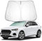 BIXUAN Sonnenschutz kompatibel mit Audi Q3 F3 MK2 2019-2024 2025 Windschutzscheibe für Q3 8U 2013-2018 das Auto Frontscheibenabdeckung Windschutz für Q3 Frontscheibe Blockiert UV Abdeckung Faltbar