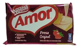 GALLETA AMOR - NESTLE - GALLETA WAFER AMOR DE FRESA - 100 g