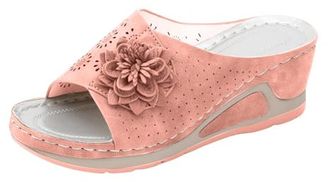 TYUIOP Sandali Borchie Donna Sandali Comodi Donna Estivi Ciabatte Donna Pianta Larga Scarpe Comode Per Persone Anziane Sandali Platform Donna Scarpe Con Zeppa Donna Estive Kids