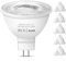 Nottac MR16 LED Bulbs, 12V 5W Warm White 2700K 38° Beam Angle LED MR16 for Indoor/Outdoor Landscape, Recessed, Track Lighting, GU5.3 Bi Pin Base, 6 Pack
