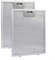 2 x Metall-Fettfilter für Dunstabzugshaube, Silber, 350 x 285 x 9 mm, 2 Stück (2er-Pack)