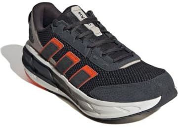 adidas Men's Astrastar Sneaker, Carbon/Carbon/Impact Orange, 12.5 UK