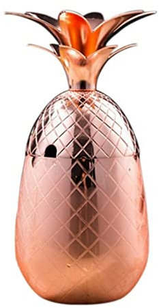 Seau à glace ananas en acier inoxydable pour bar, karaoké, cuisine, fêtes en plein air 550/900 ml