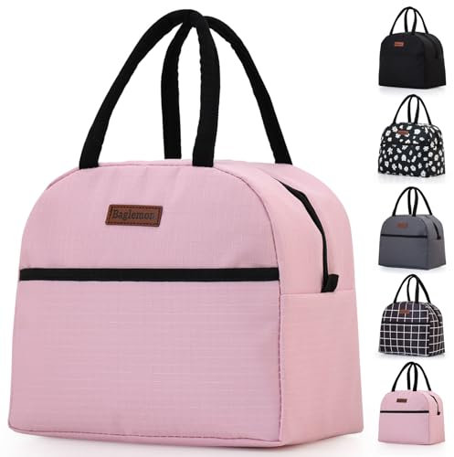 GODWOODS Insulated Lunch Bags for Women, Men - Small Cooler Box Smash Lunch Tote Bag for Work, Picnic, Beach, Camping