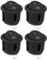 ECSiNG 4 pezzi di ricambio rotondi per aspirapolvere, interruttore ON OFF, compatibile con Ariete AT5185761900 2759 2761 Handy Force