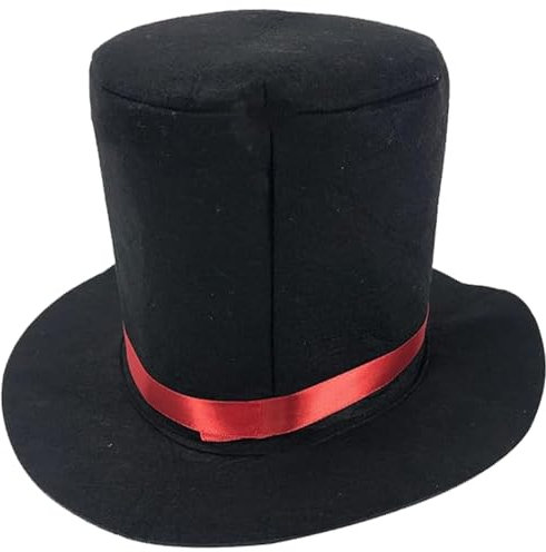 Zylinder aus Filz, schwarzer Zylinder, modischer Zaubererhut, Retro-Fedora-Hüte für Männer, Frauen, Kinder, Butler-Kostüm für Rollenspiele, Mottopartys, Festivals, Mini-Zylinder, Fedora-Hüte für Männe