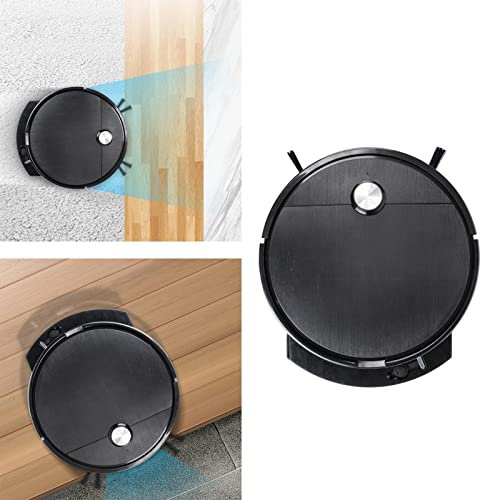 getuse Robot aspirador con tanque de agua de 200 ml, limpieza automática de suelos 3 en 1, succión de 2800 Pa, control remoto, 6 modos de limpieza, anticolisión, sistema anticaídas, para alfombras,