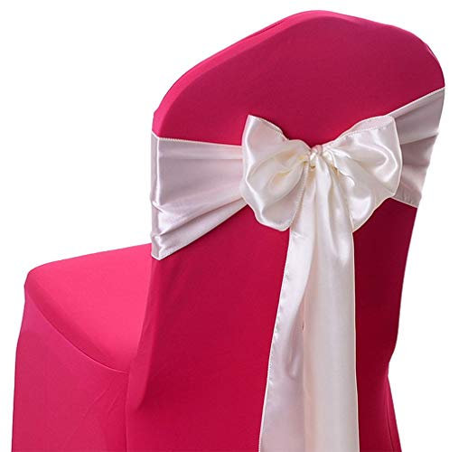 Stuhlhusse, Satin, Stuhlhusse, Stuhlhusse, Stuhlhusse, Stuhlhusse, Stuhlhusse, Stuhlhusse, Stuhlhusse mit Schleifen, für Hochzeit, Party, Geburtstag,
