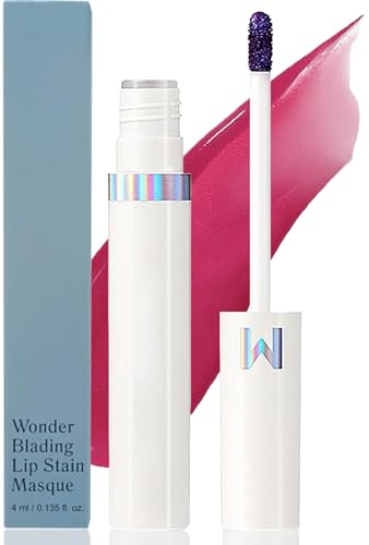 Long Lasting Lip Stain Peel Off Masque, Waterproof and Transfer Proof Pink Lip Tint, Natural Matte Finish Peel Off Makeup, 4 ml (bright plum)