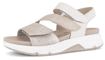 Gabor Damen Plateausandalen, Frauen Sandalen,Schaft-weiten,senkfuss,senk-spreizfuss,Ladies,Women's,Woman,beige/oasi/Offwhite,39 EU / 6 UK