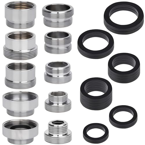 Zuuyye - Juego de 10 Adaptadores Universales para Grifo de Latón, Roscas Macho/Hembra, para Manguera de Jardín, Perlizador, Fregadero y Cocina, Estanco y Anticorrosión