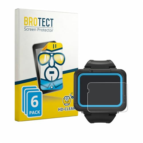 BROTECT 6 Stück Schutzfolie für Shearwater PEREGRINE dive computer Displayschutz Folie Made in Germany, Ultra-Klar