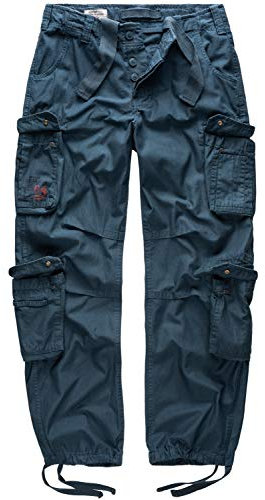 Surplus Cargo Trousers Mens Airborne Vintage, Navy, 3XL